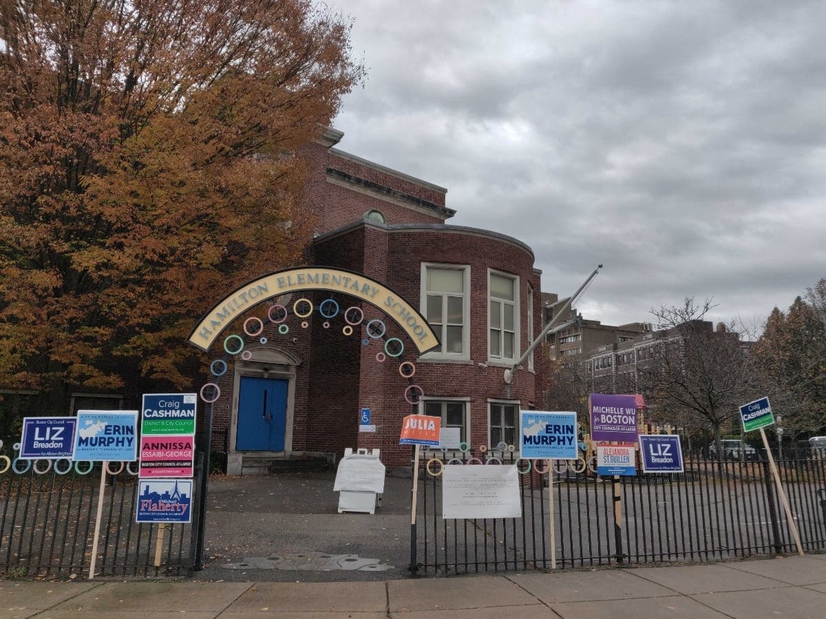 In Boston's Brighton neighborhood, the District 9 polling place wasn't exactly crowded.