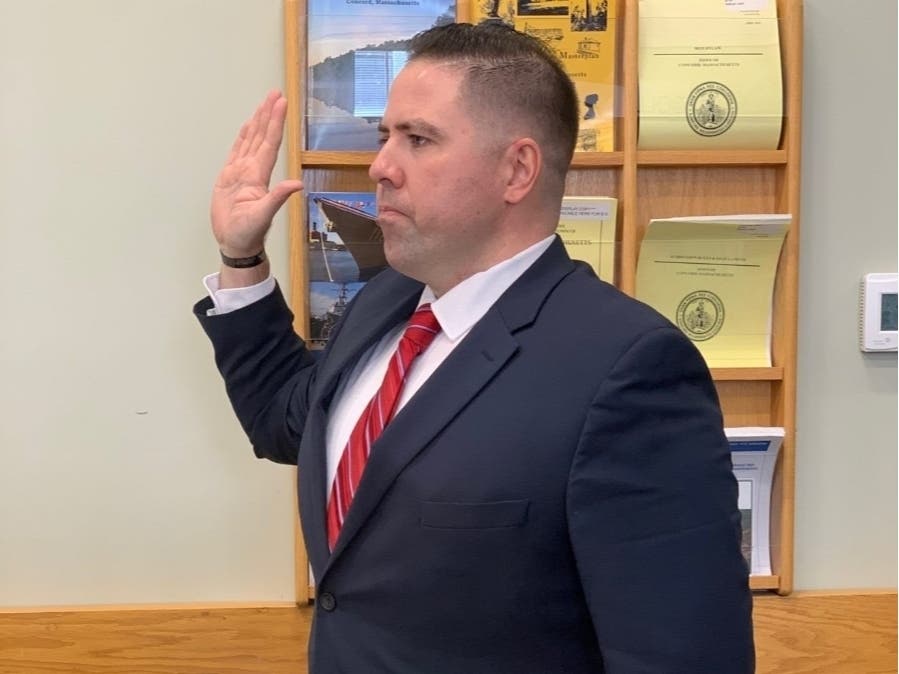 Nathan C. Fisher was sworn in on Monday, Feb. 3 as the newest patrol officer for the Concord Police Department.