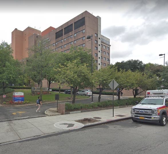 A fire broke out at Brooklyn Hospital Center on Monday.