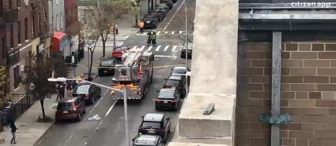 Firefighters were called to Manhattan Avenue on Thursday afternoon for a manhole fire, fire officials said.
