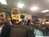 Dozens of protesters showed up to watch a community board vote about the city's plan to expand a Brooklyn jail.