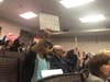 Dozens of protesters showed up to watch a community board vote about the city's plan to expand a Brooklyn jail.
