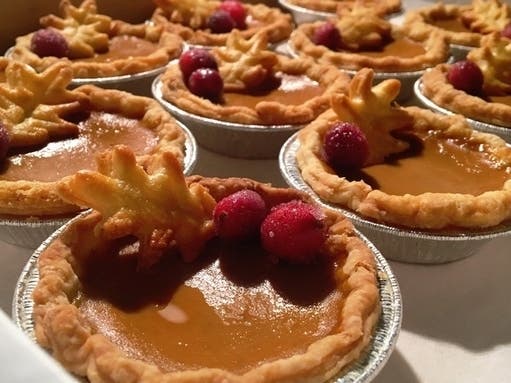 Pumpkin mini pies from Miss American Pie.