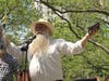 The Best in Show winner at the Whitman beard and mustache contest.