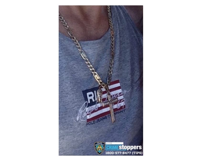 The $7,000 necklace that was stolen on a Brooklyn D train this week.