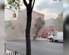 Firefighters battled a manhole fire Wednesday afternoon on Noble Street.