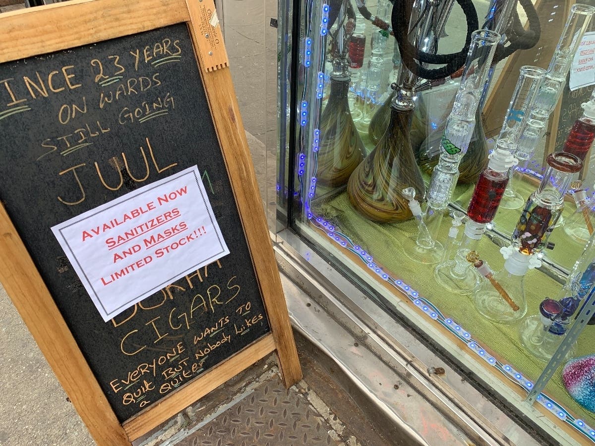 From smoke shops selling masks to soap shops making their own sanitizer, local shops are filling gaps as big retailers run out of supplies.