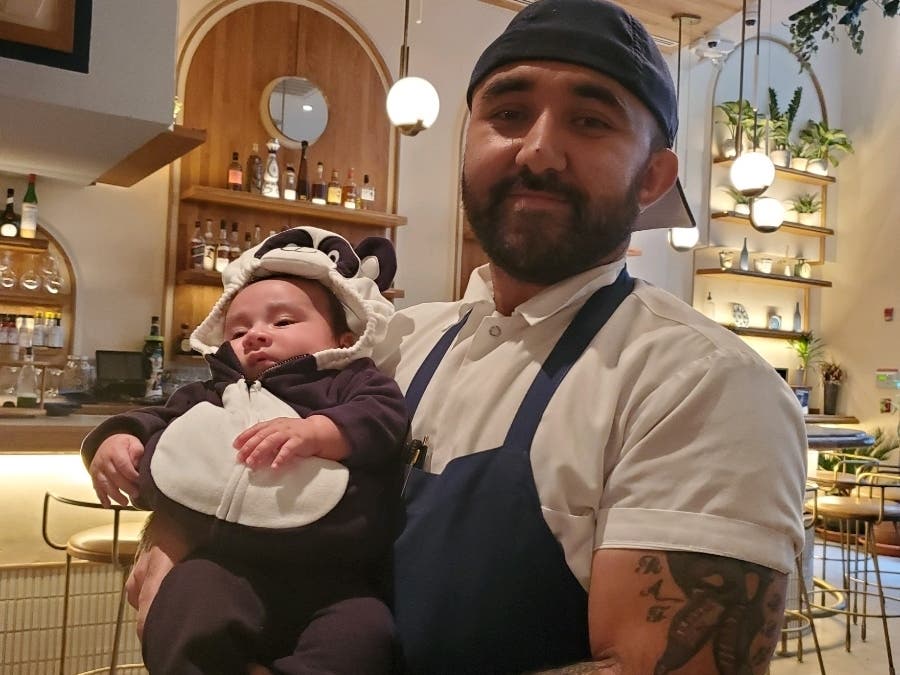 "The whole restaurant industry got hit like a tidal wave," a lead line cook who is worried about buying baby food for his son told Patch.