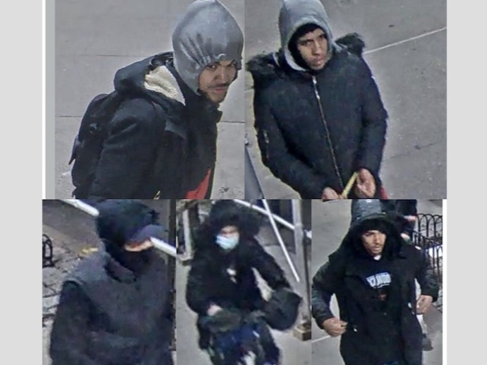 This group of suspects pushed delivery workers off their bikes and then stole them in Harlem, Inwood and the Upper West Side, cops said.