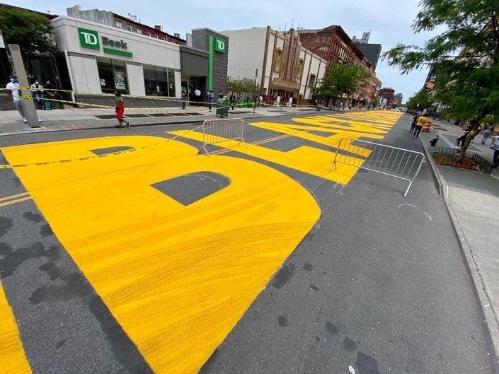 A new collective will bring weekend activities to the Fulton Street mural until Labor Day, according to the BK Reader.