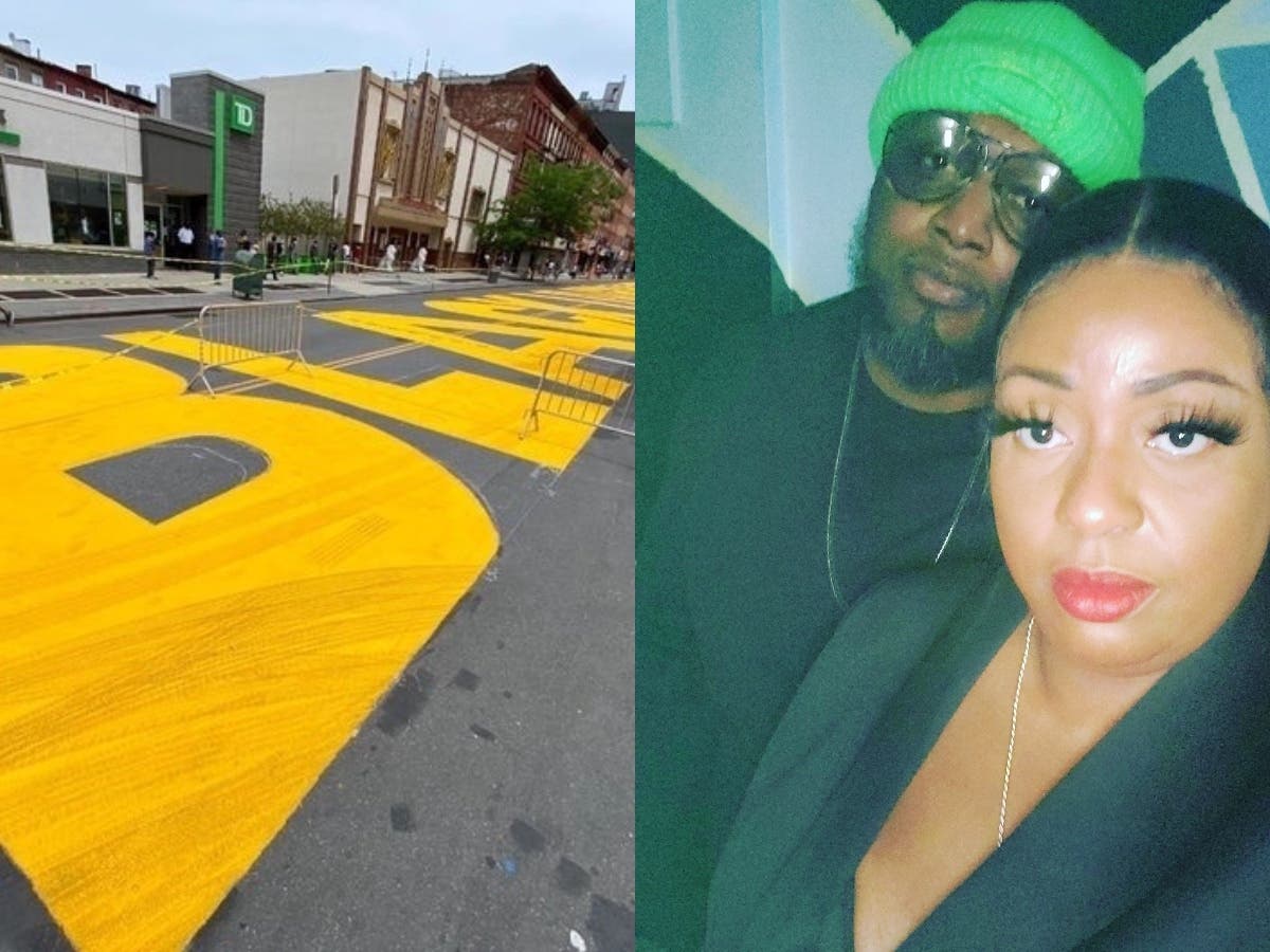 Makeita Wilson and Shancton Thompson will "put some love back into the universe" Saturday and get married at the Black Lives Matter mural.