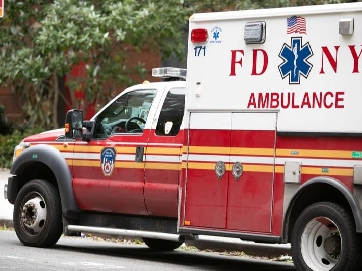 About 60 firefighters were working on putting out a fire on St. Marks Avenue on Wednesday.