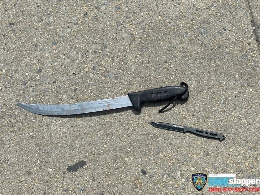 A suspect who attacked an NYPD officer Thursday was shot in the leg, according to a report.