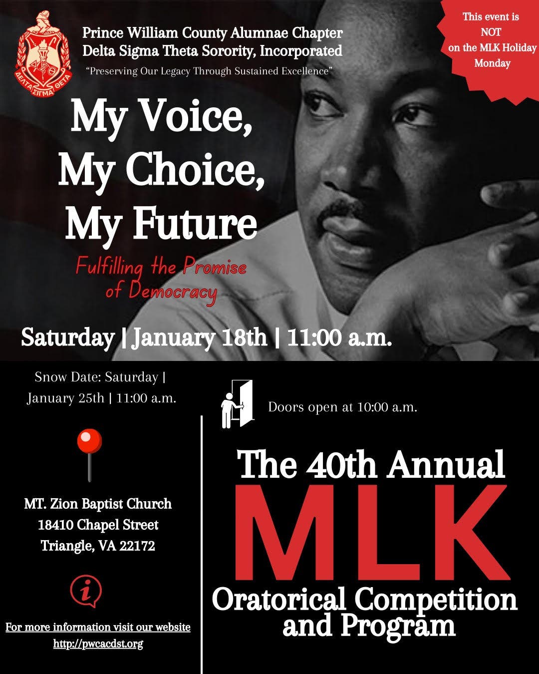 Mlk Program Outline Jan 18 | PWCAC-DST Celebrates 40th Annual Dr. Martin Luther King, Jr ...
