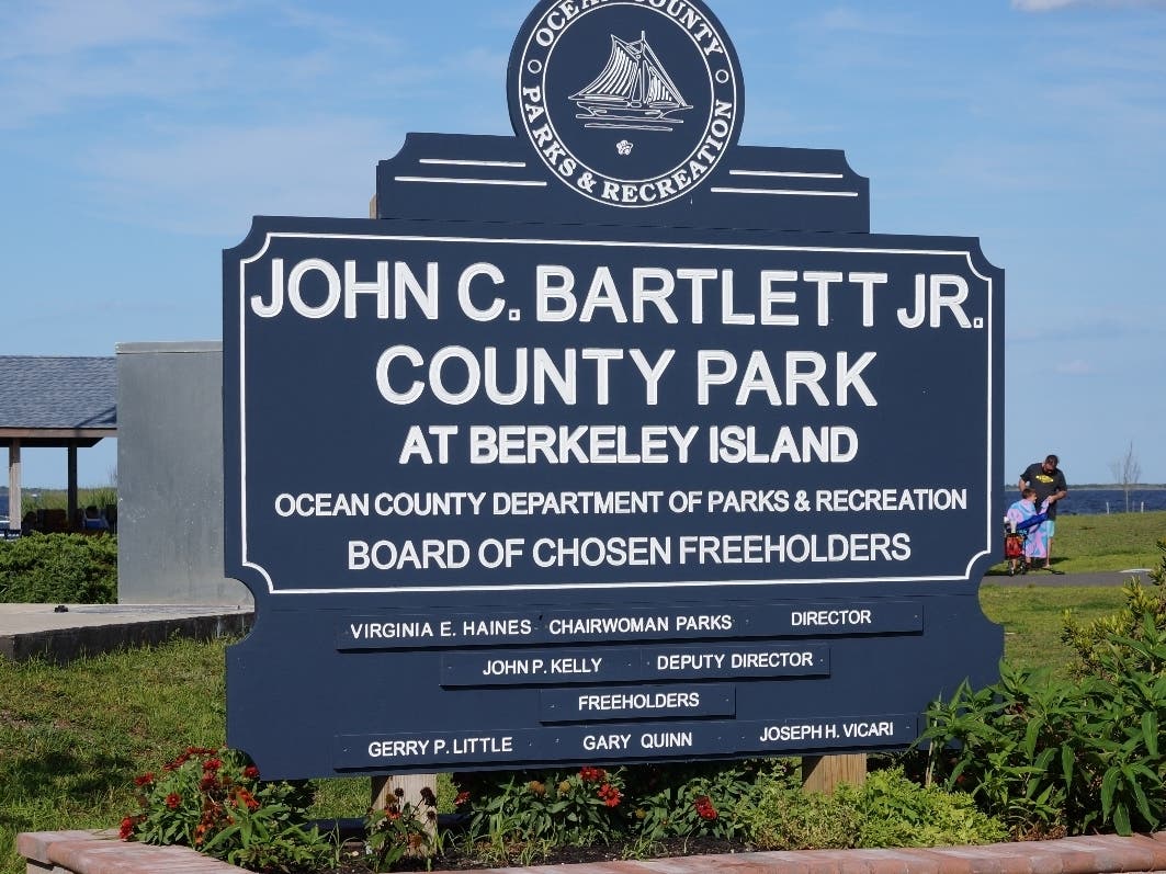 The sign that greets you as you enter the grounds of John C. Bartlett Jr. County Park.