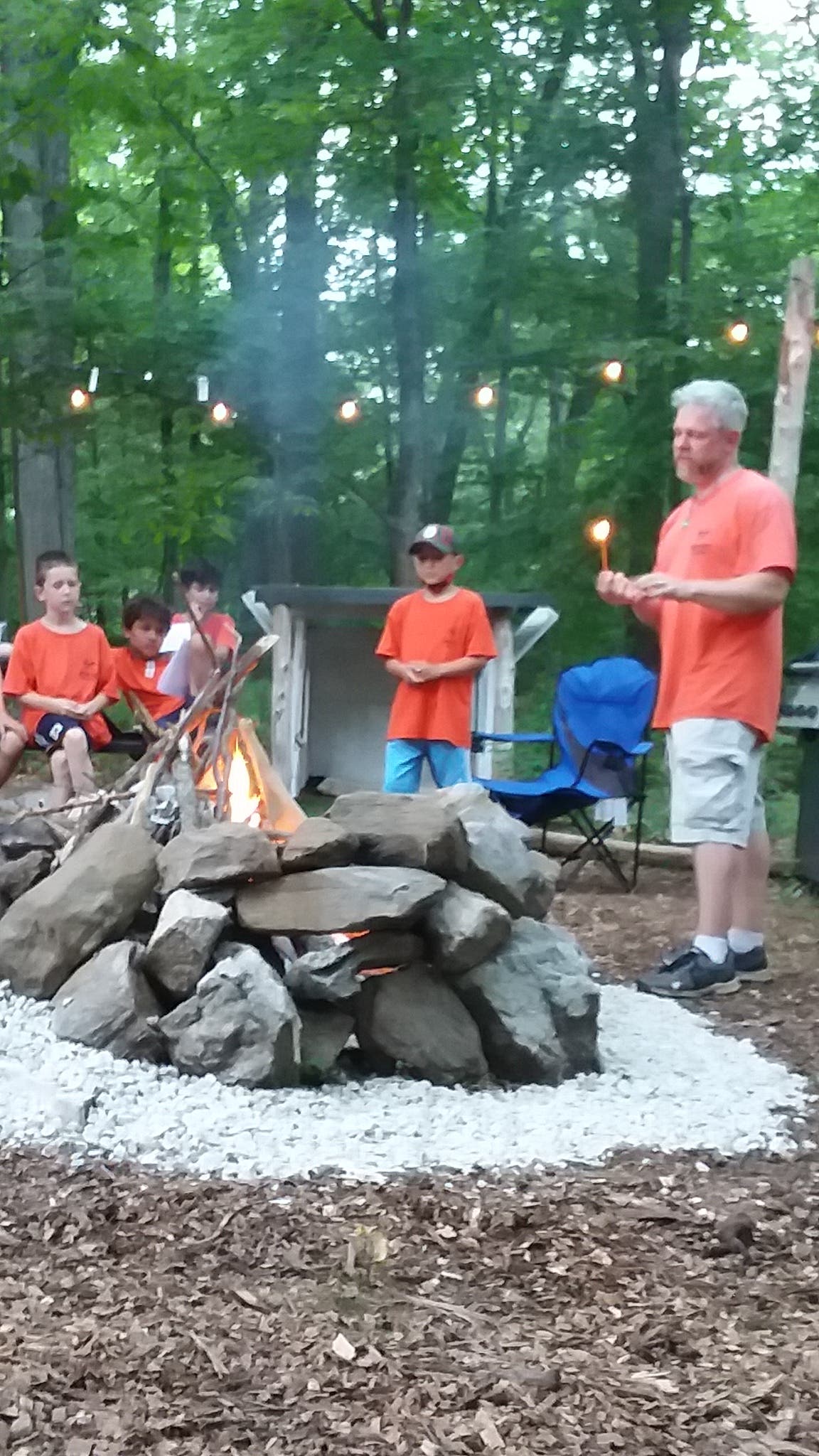 Bonfire at Campout Bonfire at Campout