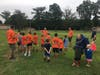Cub master Cleveland going over the rules. 