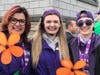 Nicole Klinzing (left) with daughters Kayla (center) and Kennedy