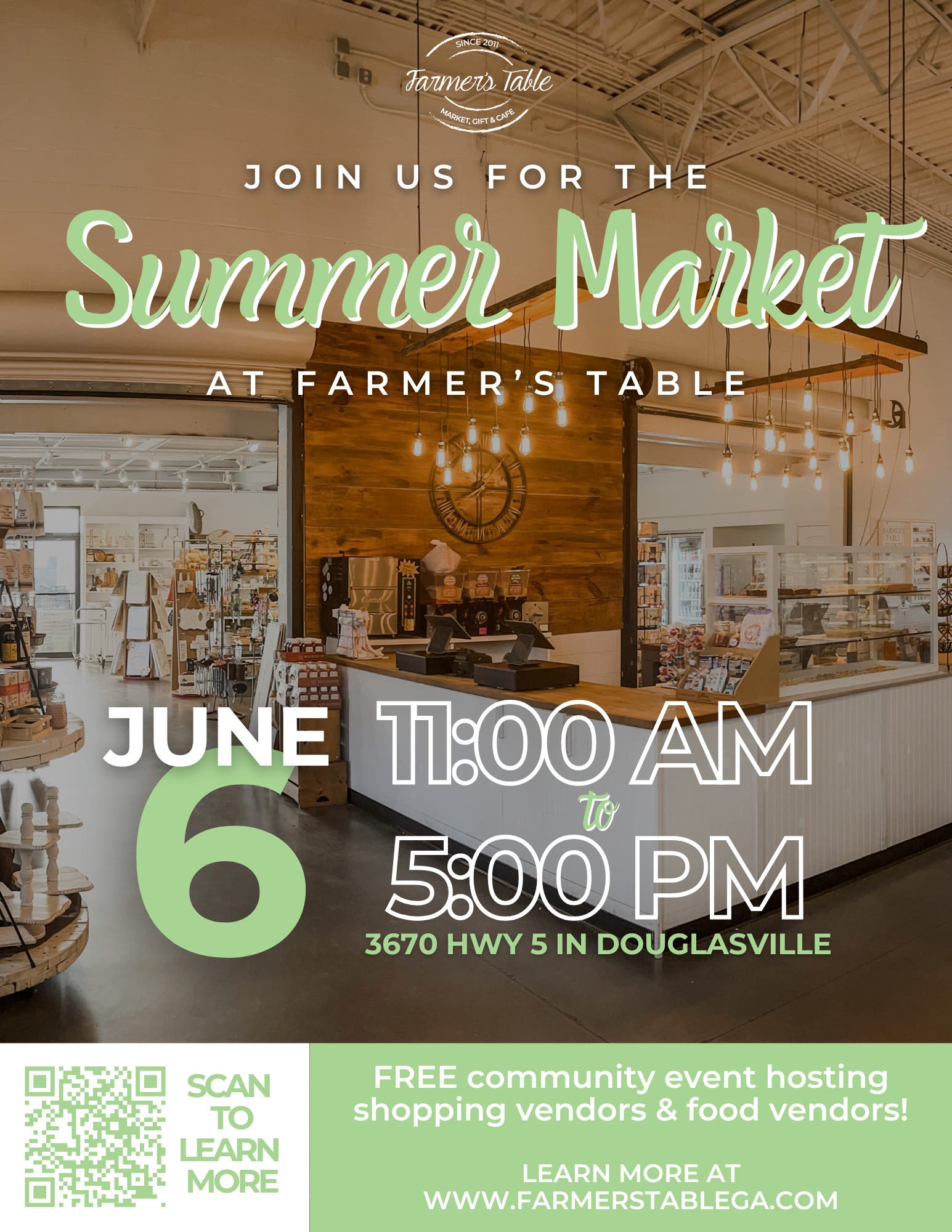 Summer Market at Farmer's Table