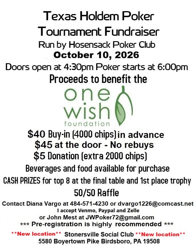 Texas Holdem Poker Tournament Fundraiser