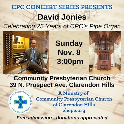 David Jonies: 25 Years of CPC's Pipe Organ