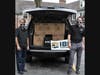 IBC Presidents Jerry Vinci & Nathan Karaway unload boxes of masks for King-Bruwaert House's nursing facility.