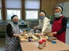 Sisters at Mount Sacred Heart in Hamden prepare peanut butter and jelly sandwiches for Sunrise Cafe in New Haven. 