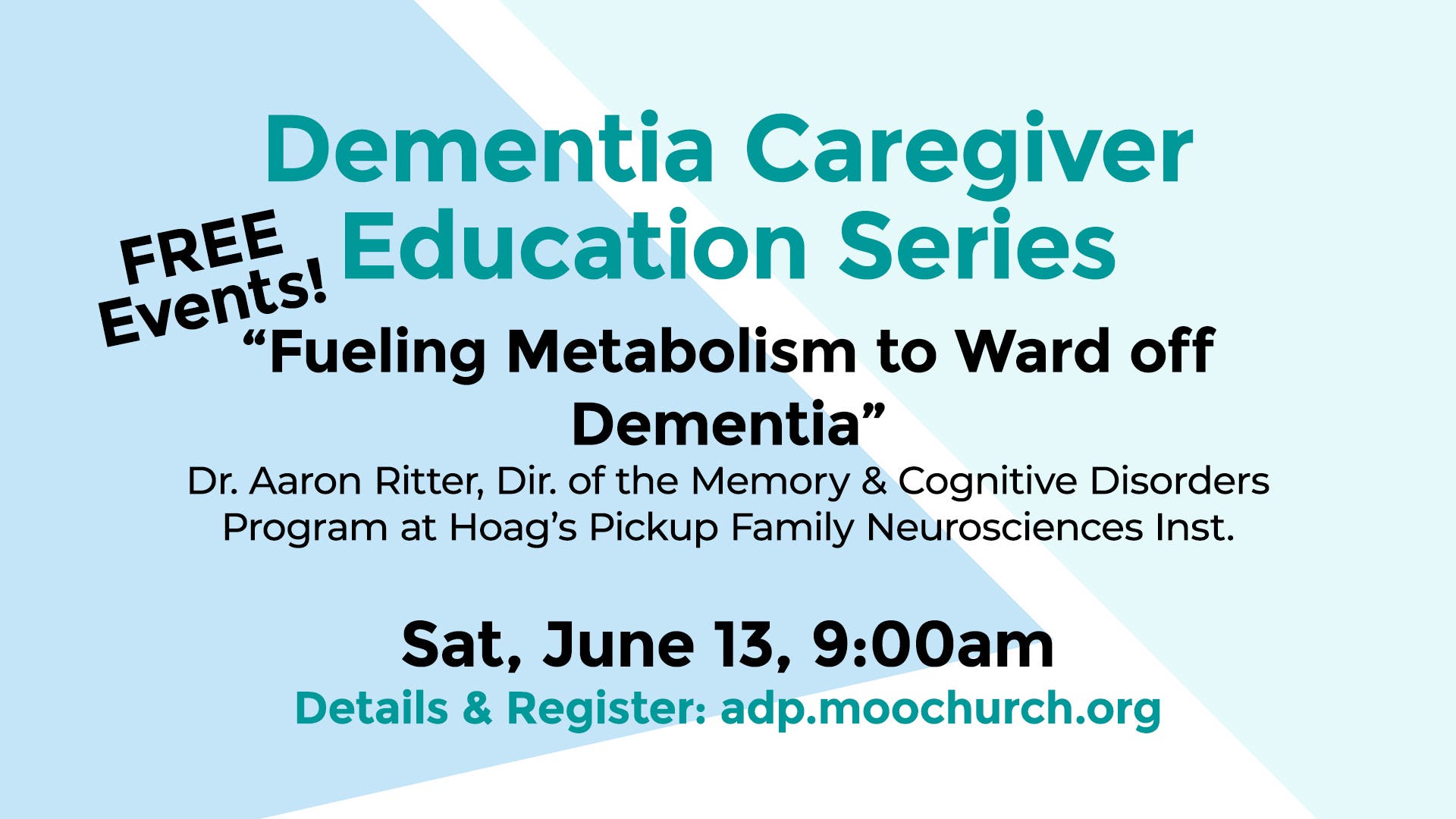 Dementia Caregiver Education Series: Fueling Metabolism to Ward off Dementia