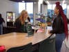 Courtney Hoover places her order.