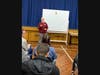 Missionary Kathy Roos teaching.