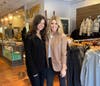Shop assistant Allysa Dreis (left) and Singalila Gallery co-owner Carley Matyas have set a goal of collecting 10,000 diapers in conjunction with the shop's holiday kickoff festivities. The drive takes place Monday through Friday, Nov. 8-13. 