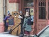 Revelers pose with a Woodstock Willie cutout outside of the Opera House, aka the Pennsylvania Hotel, during a past Woodstock Groundhog Days. This year marks the 30th anniversary of the release of "Groundhog Day," which was filmed in Woodstock.