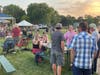 Friends gather at Petersen Park for Bands, Brews & BBQ 2023. This year's fest is Aug. 16-18, with funds raised going to McHenry Area Rotary charities.