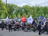 Riders prepare to mount up for the Rolling Thunder XXXVII Mid-America Parade last May. This year, riders again will set out from Lovell FHCC to raise awareness for the roughly 80,000 service men and women still listed as missing.