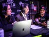 Announcers Jessica Penne and Christian Reynoso talk with Jeff Curran during the third Jeff Curran Invitational in McHenry in May. JCI 4 is scheduled for Sept. 19 at The MAC in Crystal Lake. 