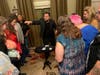 Joe Diamond invites audience members to draw near during a card trick at his MYSTIC show in Crystal Lake. Learn more and find tickets for the limited-run show at joediamondlive.com.