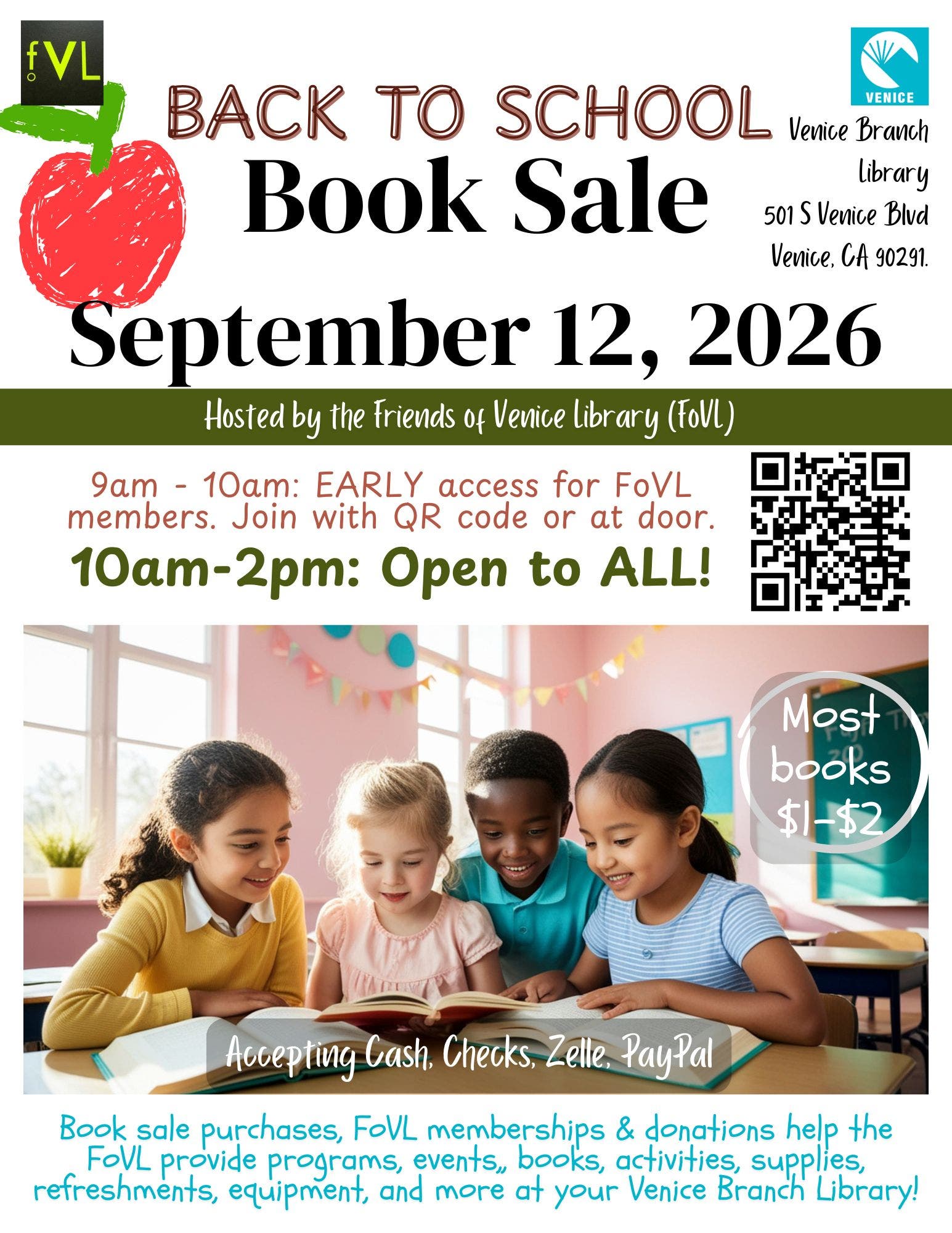 Friends Book Sale at Venice Library