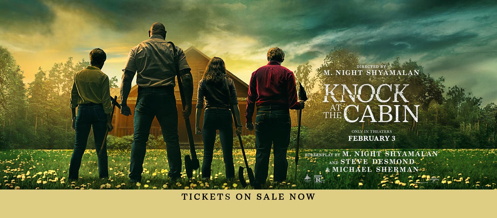 Feb 2 Knock At The Cabin Opens Thur Feb 2nd Week At Aurora Cineplex 
