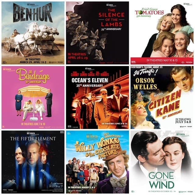 Silence of the Lambs--35th anniversary and Big Screen Classics at Aurora Cineplex