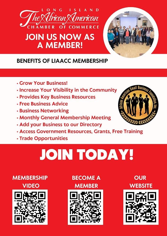 Why join the Long Island African American Chamber of Commerce, Inc. Why join the Long Island African American Chamber of Commerce, Inc.