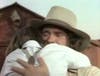 MICHAEL LANDON WITH BOBBY ROLOFSON ''LITTLE HOUSE ON THE PRAIRIE ''SCENE