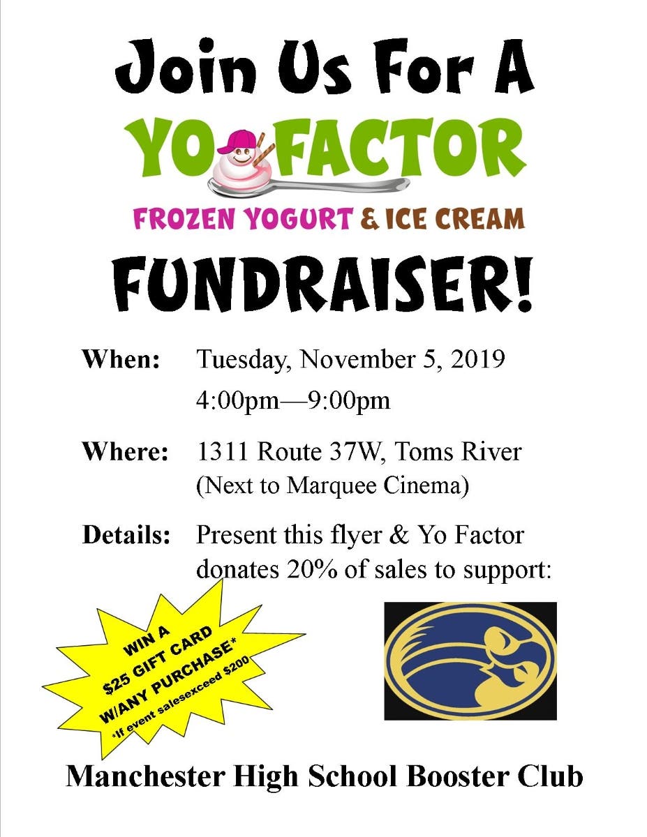 Nov 5 Manchester HS Booster Club Fundraiser Manchester, NJ Patch