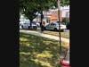 Two of the half a dozen county police cars responding to a tresspassing complaint
