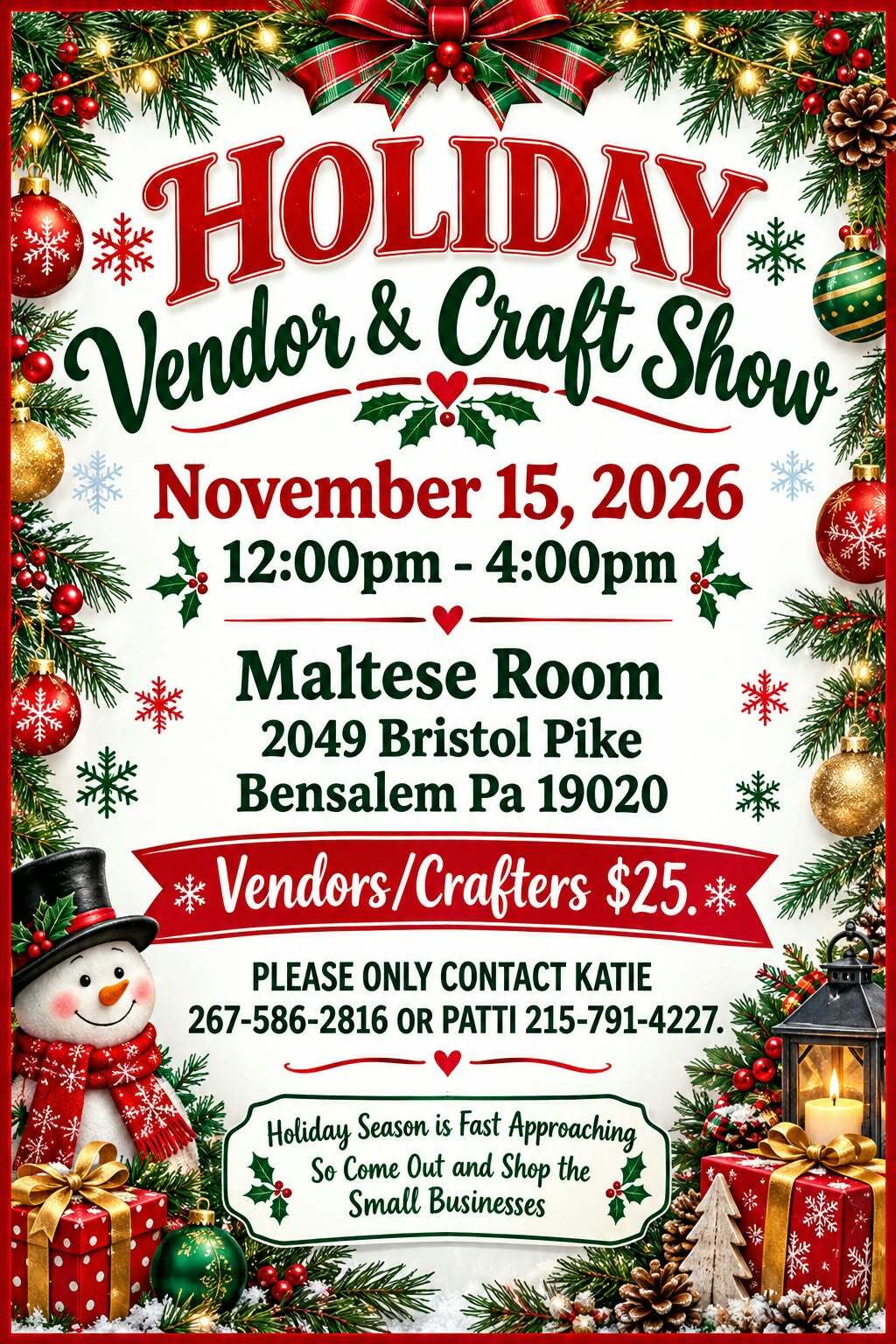 Holiday Vendor & Craft Show