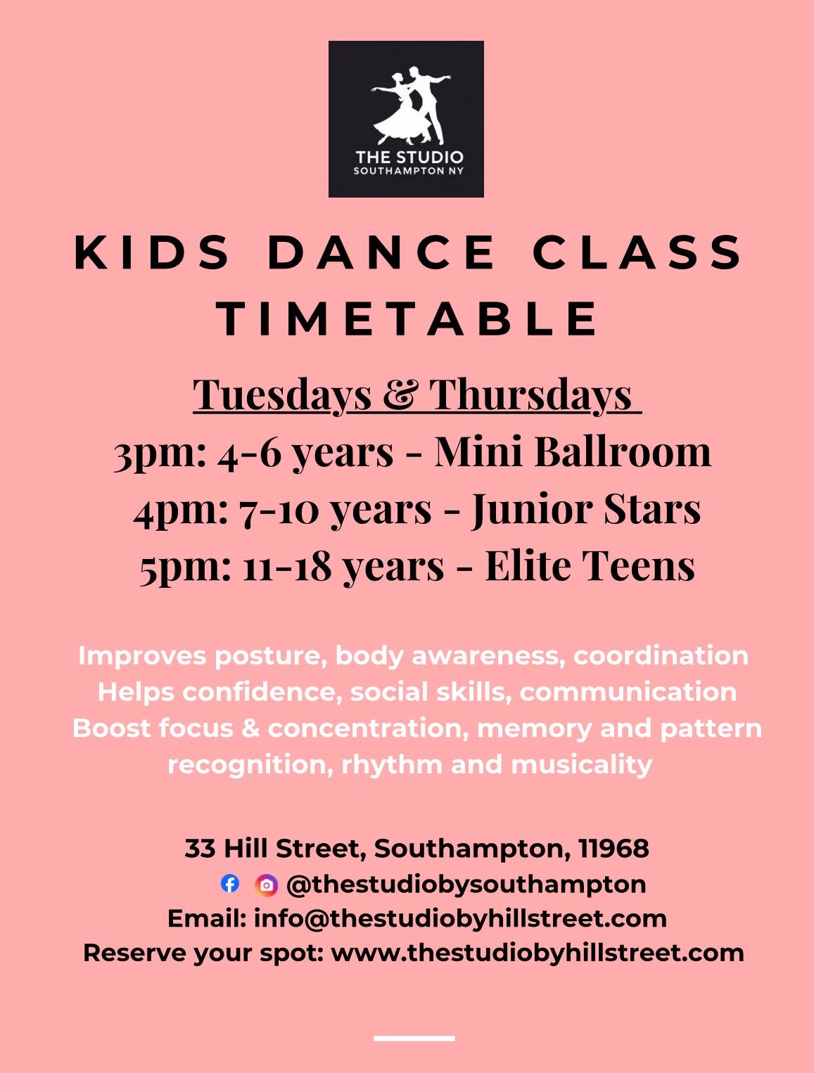 Kids Dance Classes in Southampton, This Thursday Ages 4-18, Beginners welcome