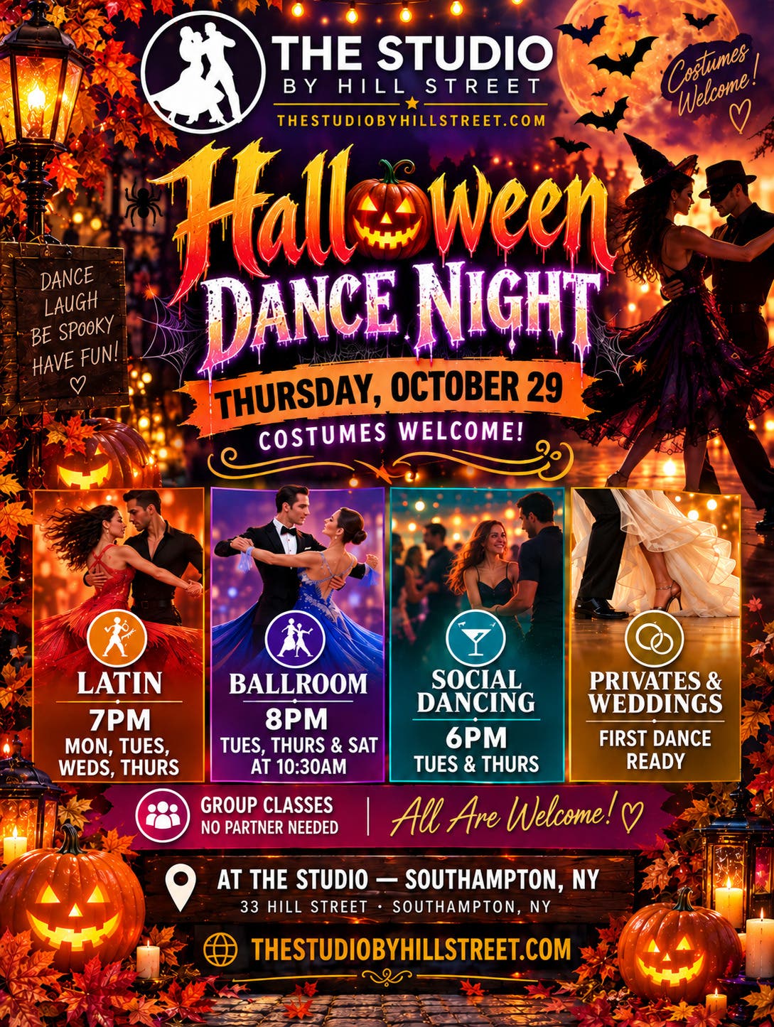 Halloween Dance Night In Southampton. Latin, Ballroom & Social Dancing