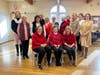 Members of The Hannah Adams Woman’s Club at their annual Yankee Swap.