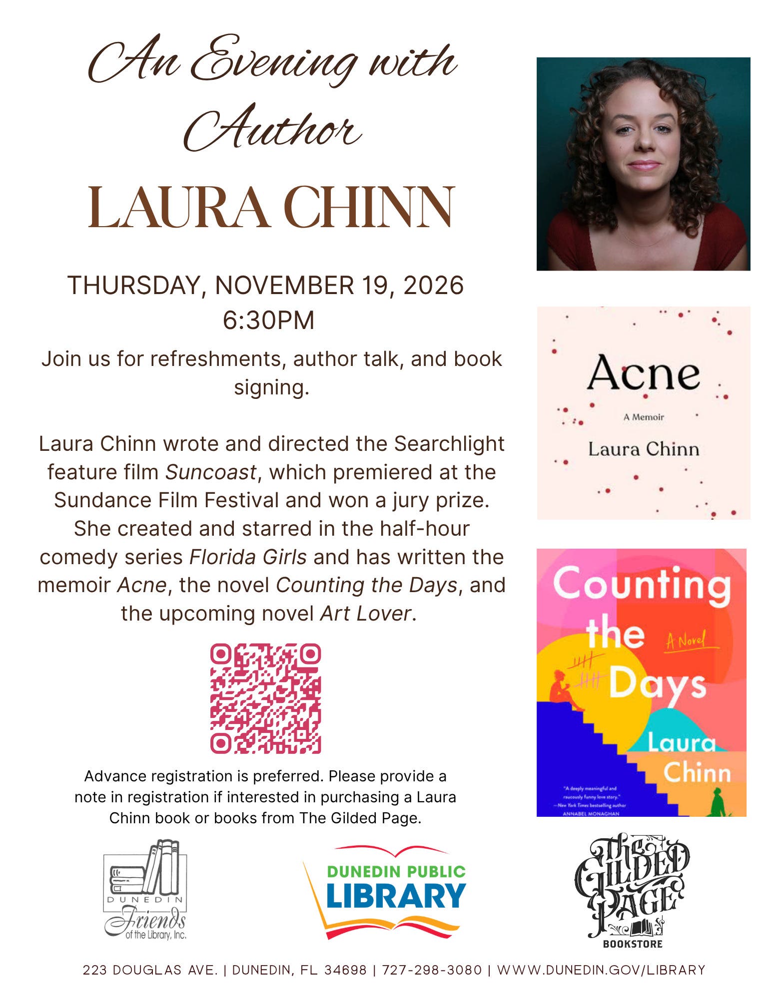An Evening with Author Laura Chinn