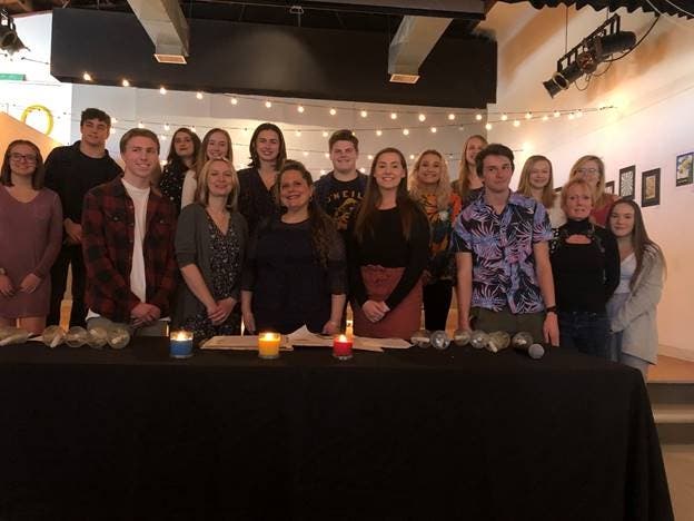 13 Southern Regional students were inducted into the Art Honor Society.