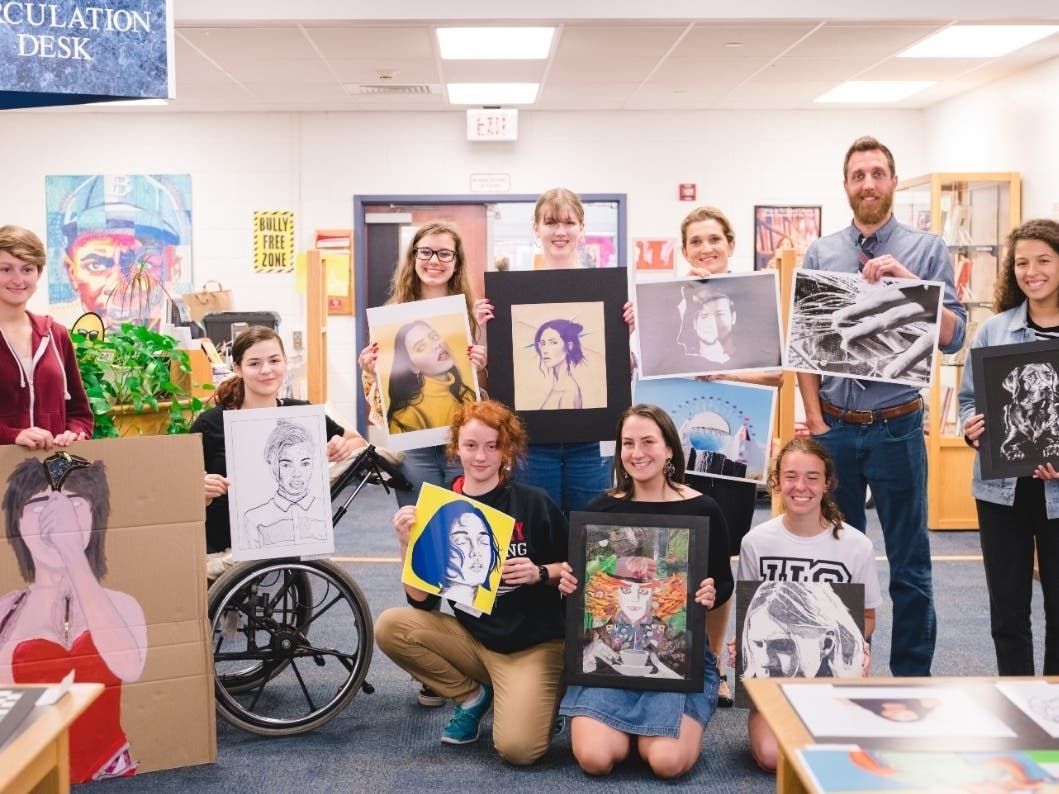 Here's how everyone placed in the OCHS Art Department's contest.